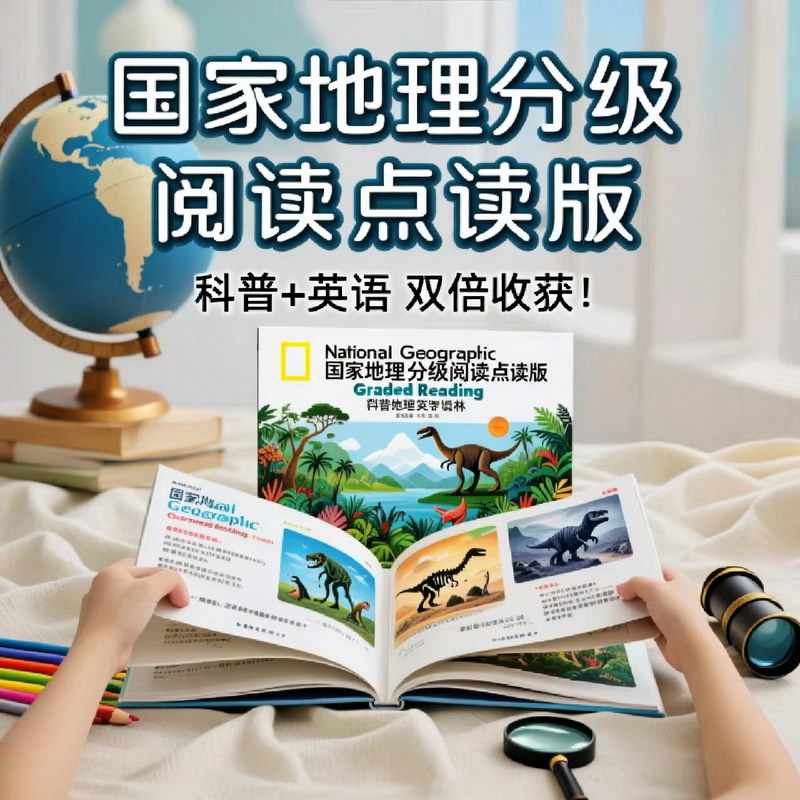 国家地理分级阅读点读版：科普 英语，双倍收获