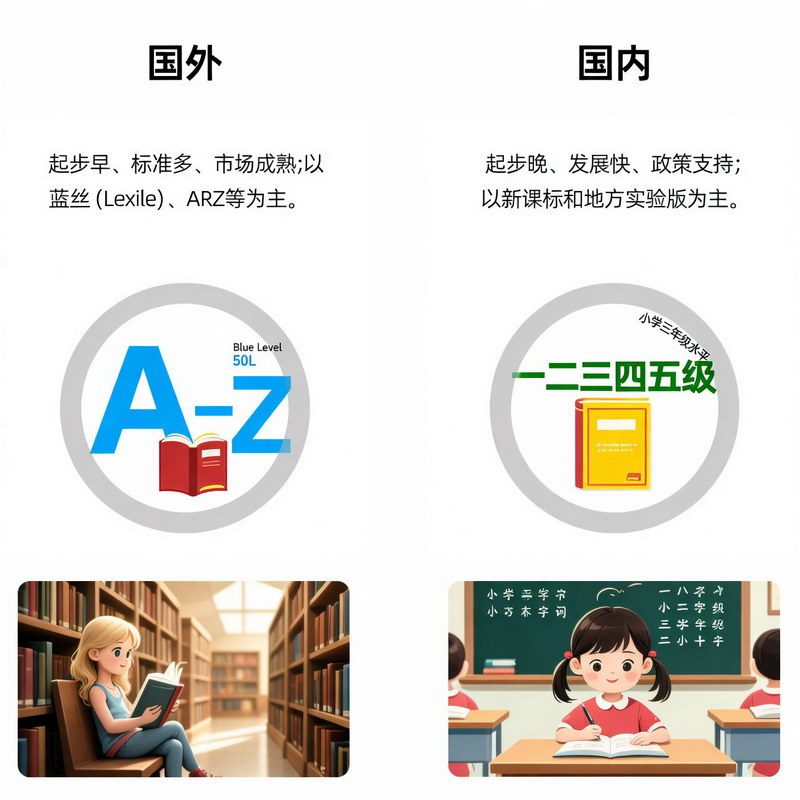 国外vs国内分级阅读：差异与借鉴