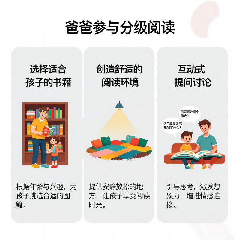 爸爸参与分级阅读:3个简单方法,亲子关系up! 爸爸参与分级阅读:3个简单方法,亲子关系up!