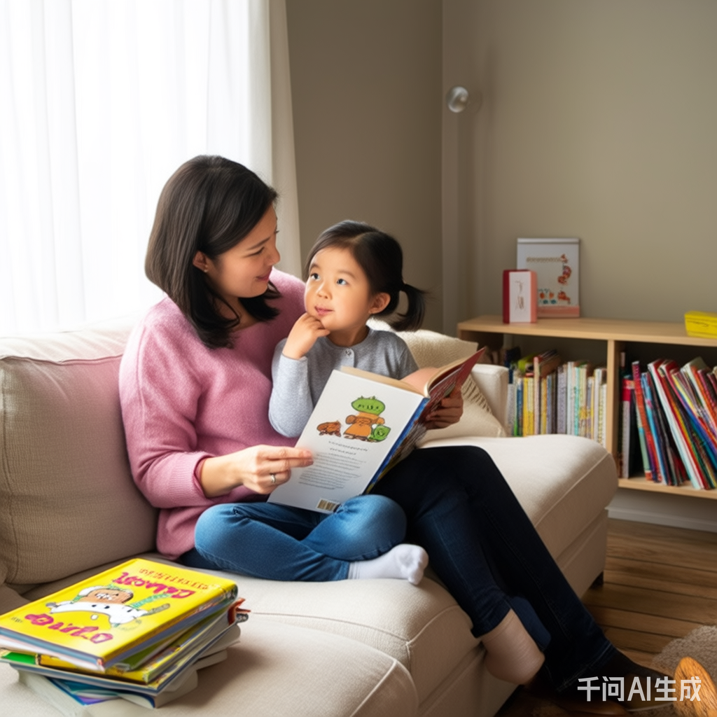 温馨的家庭学习场景