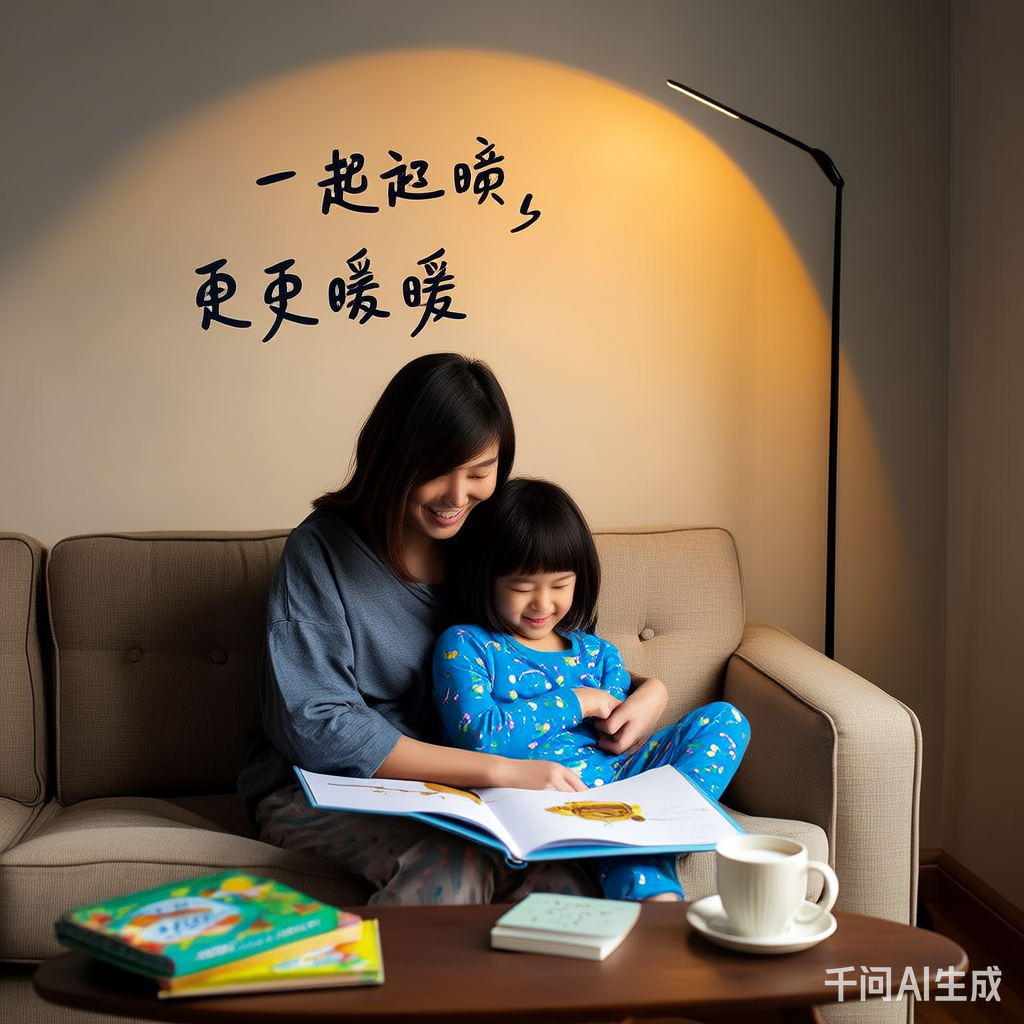 温馨的亲子阅读场景